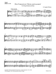Five Variants on 'Dives and Lazarus': Five Variants on 'Dives and Lazarus' Sheet Music by Ralph Vaughan Williams