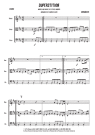 Superstition - String Trio Sheet Music by Stevie Wonder