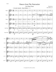 Six Dances from The Nutcracker by Tchaikowsky for Flute Choir Sheet Music by Peter Ilyich Tchaikovsky