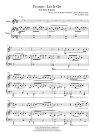 Frozen - Let It Go (for flute & piano