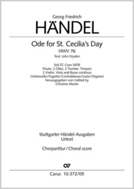 Ode for St. Cecilias Day Sheet Music by George Frideric Handel