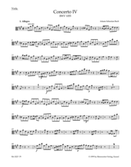 Concerto for Harpsichord and Strings No. 4 A major BWV 1055 Sheet Music by Johann Sebastian Bach