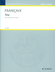 Trio Sheet Music by Jean Francaix