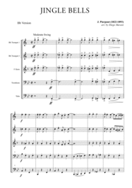 Jingle Bells for Brass Quintet Sheet Music by James Pierpont