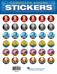 Composer Award Stickers Sheet Music by Various