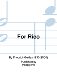 For Rico Sheet Music by Friedrich Gulda