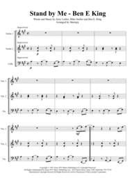 Stand By Me - Ben E King (arranged for String Trio) Sheet Music by Ben E. King