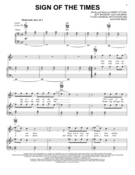 Sign Of The Times Sheet Music by Harry Styles