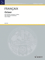 Octuor Sheet Music by Jean Francaix