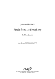 Finale from 1st Symphony Sheet Music by Johannes Brahms