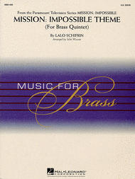 Mission Impossible Brass Theme (Brass Quintet) Sheet Music by Lalo Schifrin