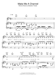 Make Me A Channel Of Your Peace (Prayer Of St.Francis) Sheet Music by Sebastian Temple