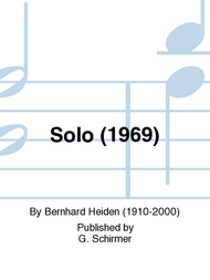 Solo (1969) Sheet Music by Bernhard Heiden