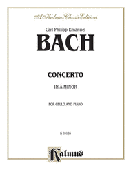 Cello Concerto in A Minor Sheet Music by Carl Philipp Emanuel Bach