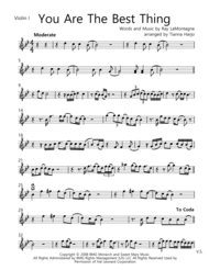You Are The Best Thing - String Quartet Sheet Music by Ray LaMontagne