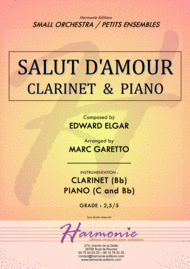 Salut d'Amour - LiebesGruss - EDWARD ELGAR - CLARINET and PIANO - Arrangement by Marc GARETTO Sheet Music by Edward Elgar