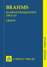 Clarinet Quintet in B minor Op. 115 for Clarinet