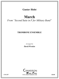 March from Military Suite in F Sheet Music by David Werden