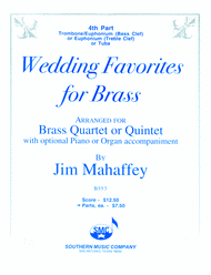 Wedding Favorites for Brass Sheet Music by Jim Mahaffey