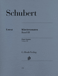 Piano Sonatas - Volume III (Early and Unfinished Sonatas) Sheet Music by Franz Schubert