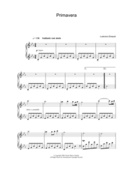 Primavera Sheet Music by Ludovico Einaudi