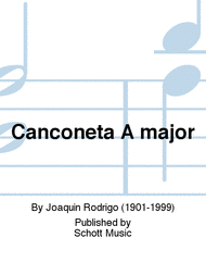 Canconeta A major Sheet Music by Joaquin Rodrigo