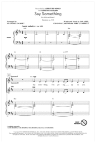 Say Something Sheet Music by A Great Big World