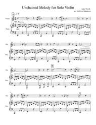 Unchained Melody for Solo Violin Sheet Music by The Righteous Brothers