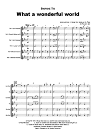 What a wonderful world - Louis Armstrong - Saxophone Trio Sheet Music by Louis Armstrong