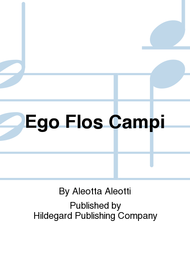 Ego Flos Campi Sheet Music by Aleotta Aleotti