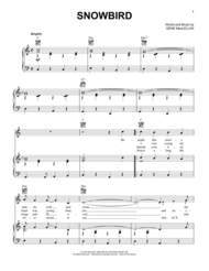 Snowbird Sheet Music by Gene MacLellan