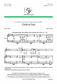 Child of God Sheet Music by Mark A. Miller