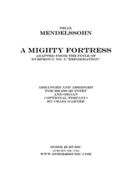 A Mighty Fortress (Adapted from the Finale of Symphony No. 5 "Reformation") Sheet Music by Felix Bartholdy Mendelssohn