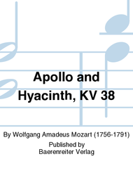 Apollo and Hyacinth K. 38 Sheet Music by Wolfgang Amadeus Mozart