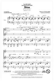 Shine (from Billy Elliot) (arr. Mark Brymer) Sheet Music by Elton John
