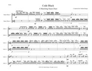 Code Black - Marching Snare Duet Sheet Music by Nathan Berger