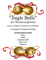 Jingle Bells (for Woodwind Quintet) Sheet Music by James Pierpont
