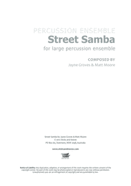 Street Samba Sheet Music by Jayne Groves