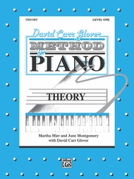 David Carr Glover Method for Piano Theory Sheet Music by David Carr Glover