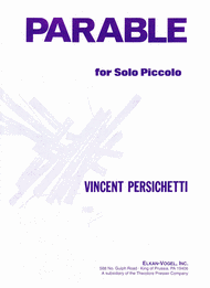 PARABLE FOR SOLO PICCOLO Sheet Music by Vincent Persichetti