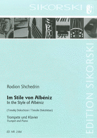 A La Albeniz Sheet Music by Rodion Shchedrin