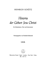 Historia der Geburt Jesu Christi SWV 435 Sheet Music by Heinrich Schutz