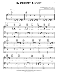 In Christ Alone Sheet Music by The Newsboys