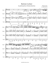 Baritone Lechner Sheet Music by Wolfgang Sorger