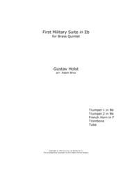 First Military Suite in F Sheet Music by Gustav Holst