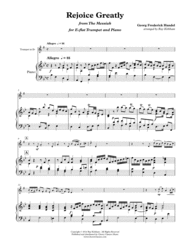 Rejoice Greatly from The Messiah for Trumpet and Piano Sheet Music by Handel