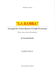 LA BAMBA - Guitar Ensemble (Parts only) Sheet Music by Ritchie Valens