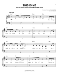 This Is Me Sheet Music by Camp Rock (Movie)