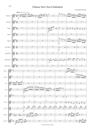 Chinese New Year Celebration for flute choir Sheet Music by David Warin Solomons