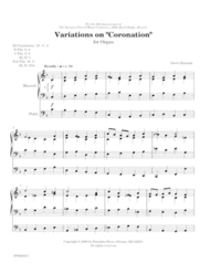 Variations on "Coronation" Sheet Music by Gerre Hancock